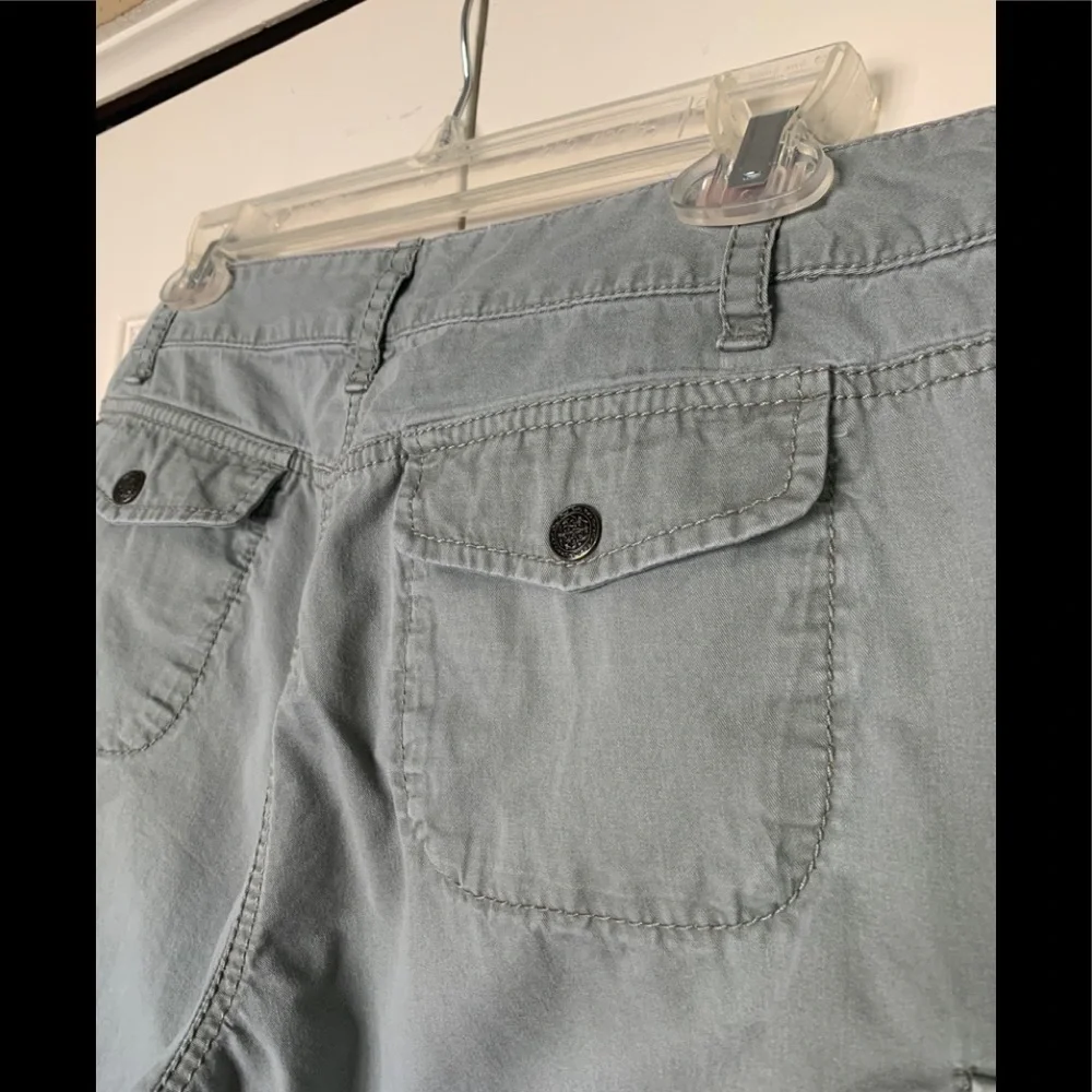 Loft Army Green Khaki Cargo Shorts